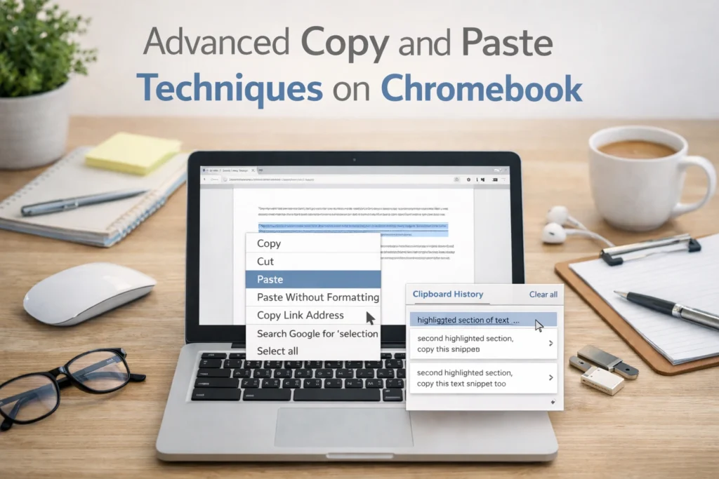 Advanced Copy and Paste Techniques on Chromebook
