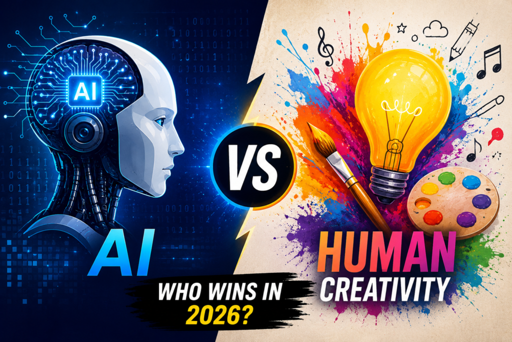 AI vs Human Creativity: Who Wins in 2026 featured image
