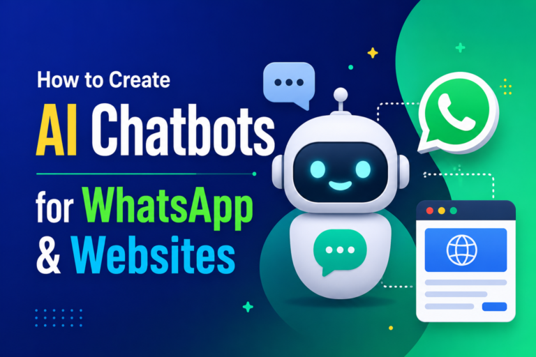 How to Create AI Chatbots for WhatsApp or Websites